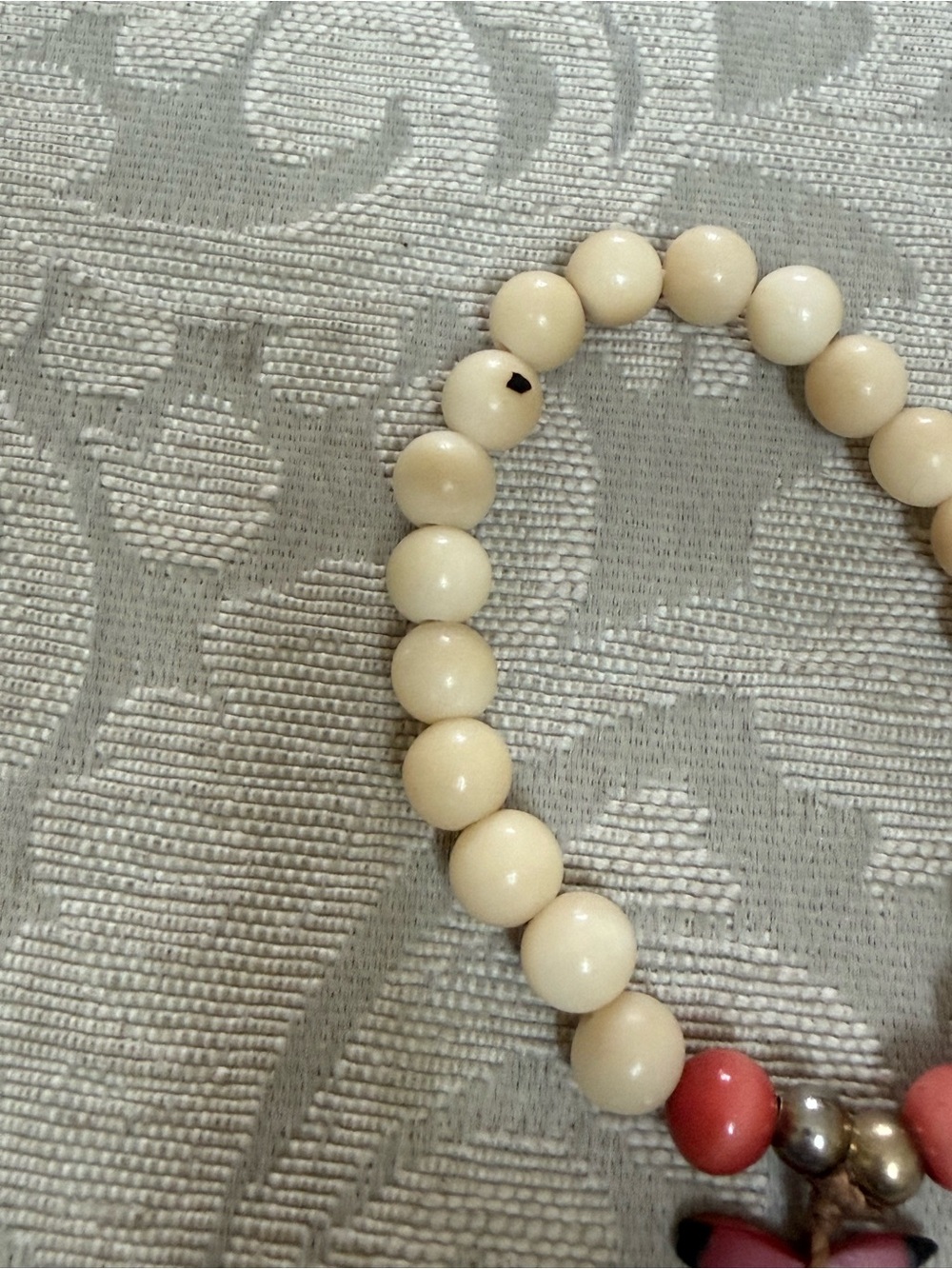 Tagua Beaded Bracelet with Palm Tree - Picture 4 of 7